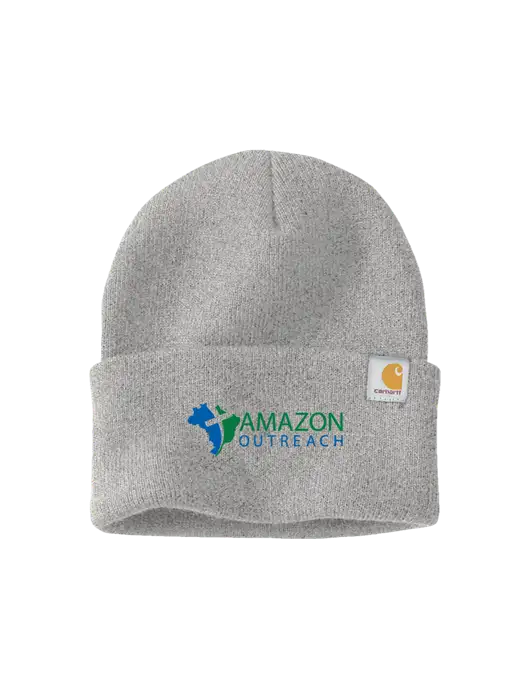 Carhartt Light Grey Heather Watch Cap 2.0 w/Amazon Outreach Logo