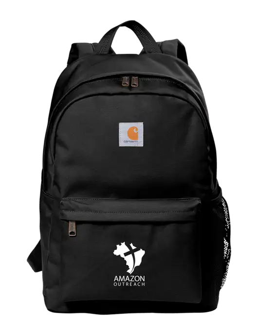 Carhartt Black Canvas Backpack w/Amazon Outreach Logo