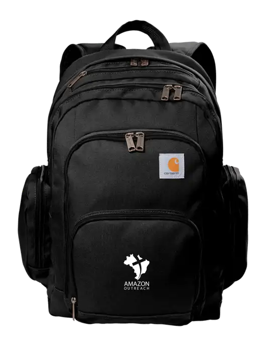 Carhartt Black Foundry Series Pro Backpack w/Amazon Outreach Logo