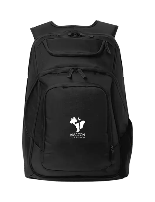 Executive Black Laptop Backpack w/Amazon Outreach Logo