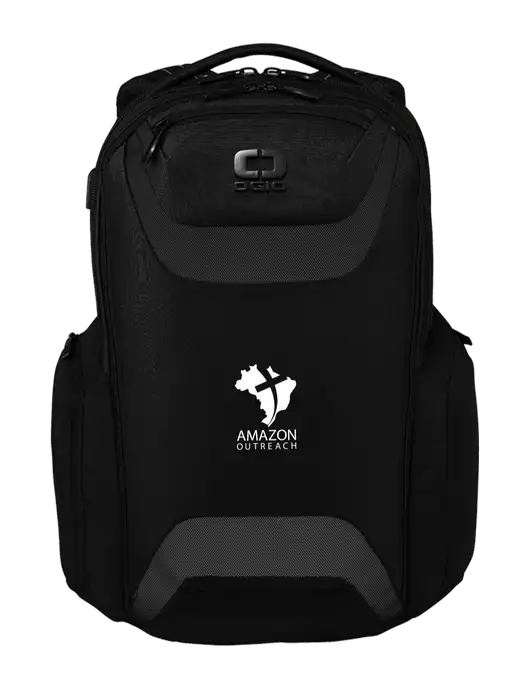OGIO Black Charcoal Connected Pack w/Amazon Outreach Logo