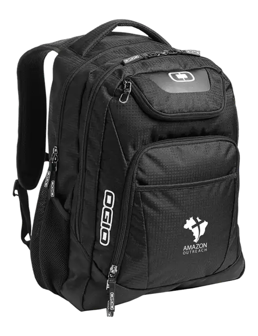 OGIO Black/Silver Excelsior Laptop Backpack w/Amazon Outreach Logo