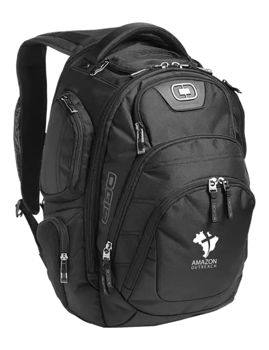 OGIO Black Stratagem Laptop Backpack w/Amazon Outreach Logo
