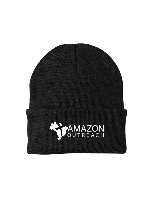 Black Knit Cap w/Amazon Outreach Logo