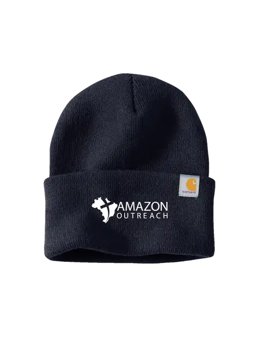 Carhartt Navy Watch Cap 2.0 w/Amazon Outreach Logo
