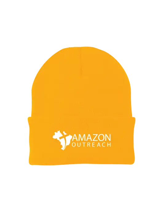 Gold Knit Cap w/Amazon Outreach Logo