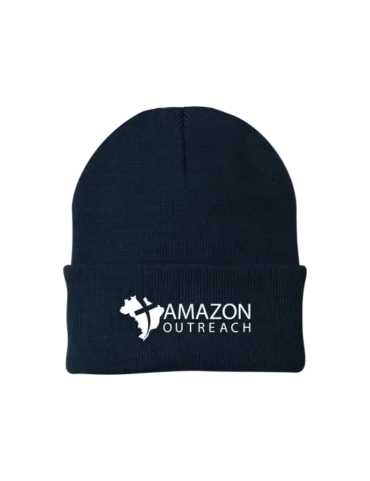 Navy Knit Cap w/Amazon Outreach Logo