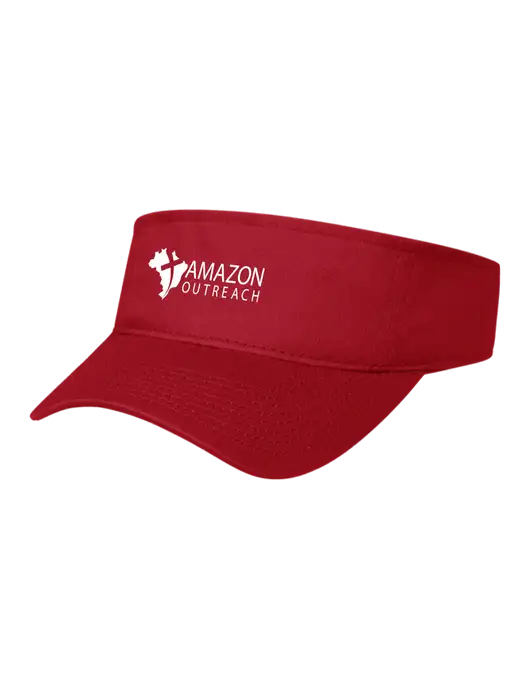 Red Cap Visor w/Amazon Outreach Logo