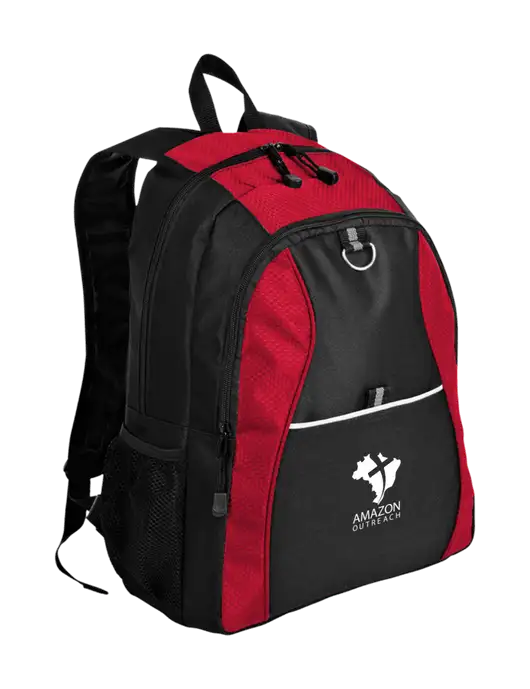 Honeycomb Red/Black Backpack w/Amazon Outreach Logo