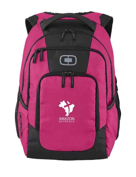 OGIO Flush Pink Logan Laptop Backpack
 w/Amazon Outreach Logo