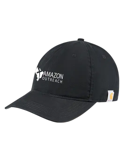 Carhartt Black Cotton Canvas Cap w/Amazon Outreach Logo