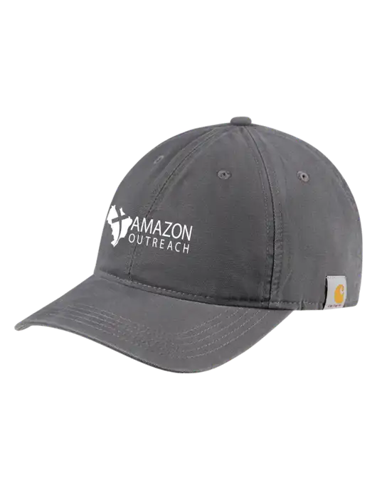 Carhartt Dark Grey Cotton Canvas Cap w/Amazon Outreach Logo