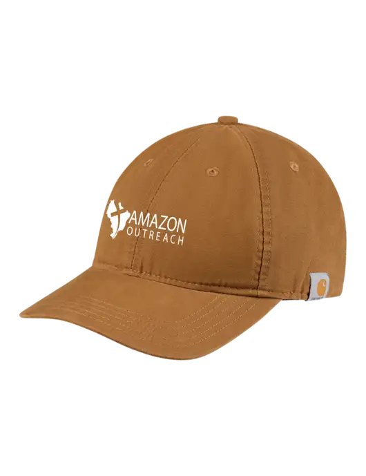 Carhartt Light Brown Cotton Canvas Cap w/Amazon Outreach Logo