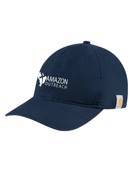 Carhartt Navy Cotton Canvas Cap w/Amazon Outreach Logo