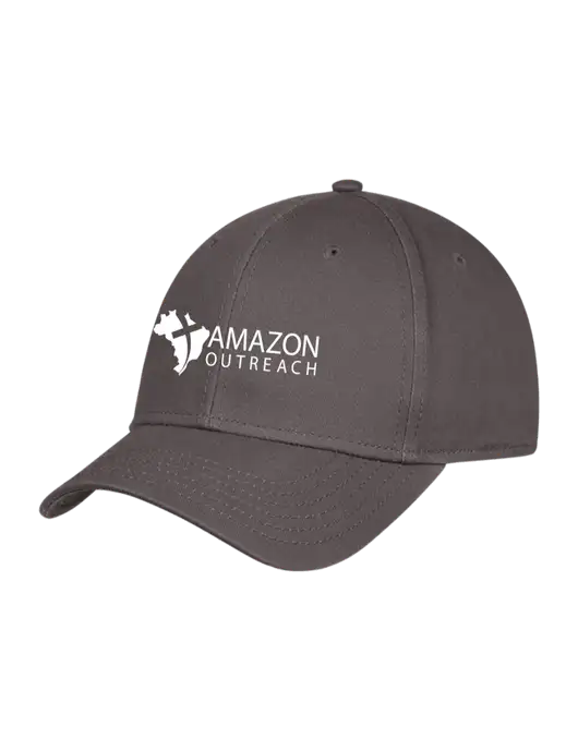 Charcoal Structured Cap Hook & Loop w/Amazon Outreach Logo