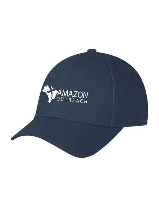 Navy Structured Cap Hook & Loop w/Amazon Outreach Logo