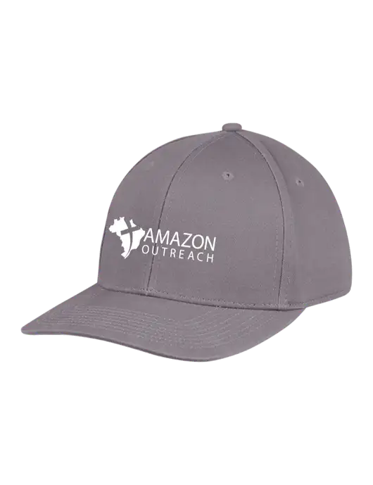 Premium Modern Structured Twill Charcoal Snapback Cap w/Amazon Outreach Logo