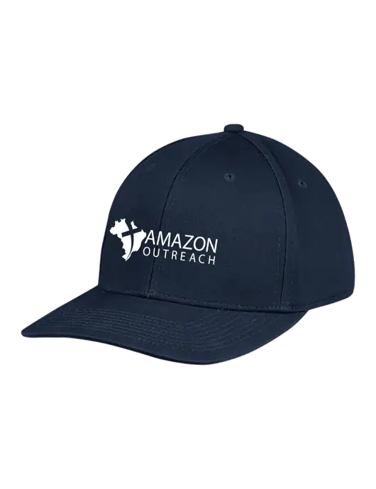 Premium Modern Structured Twill Navy Snapback Cap w/Amazon Outreach Logo
