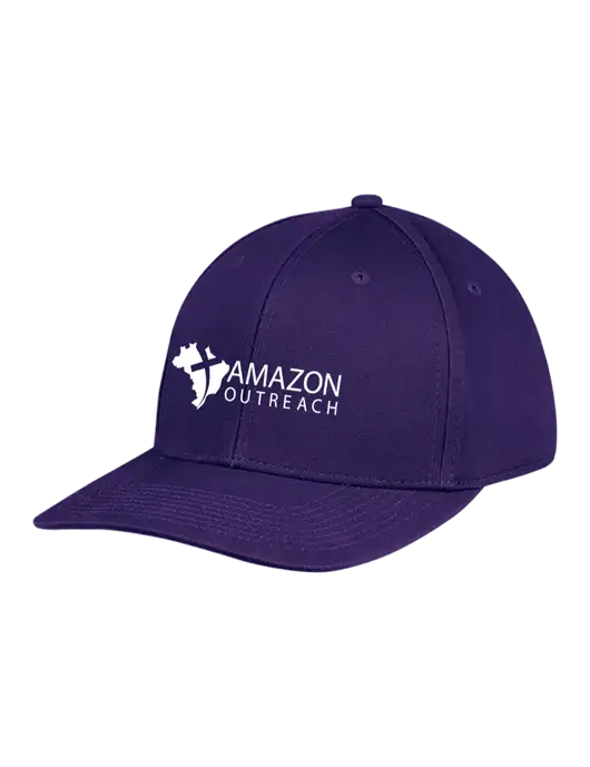 Premium Modern Structured Twill Purple Snapback Cap w/Amazon Outreach Logo