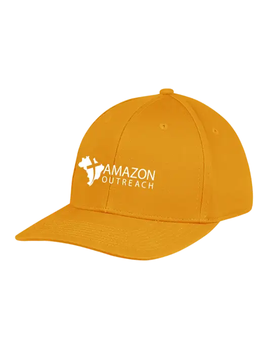 Premium Modern Structured Twill Yellow Gold Snapback Cap
 w/Amazon Outreach Logo