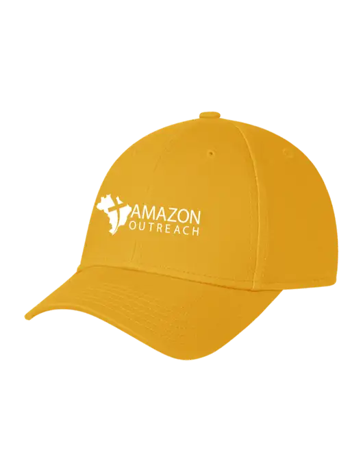 Yellow Gold Structured Cap Hook & Loop w/Amazon Outreach Logo