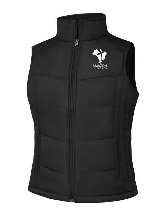 Womens Black/Black Vest w/Amazon Outreach Logo