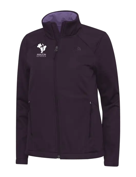 North Face Light Plum Womens Ridgewall Soft Shell Jacket w/Amazon Outreach Logo