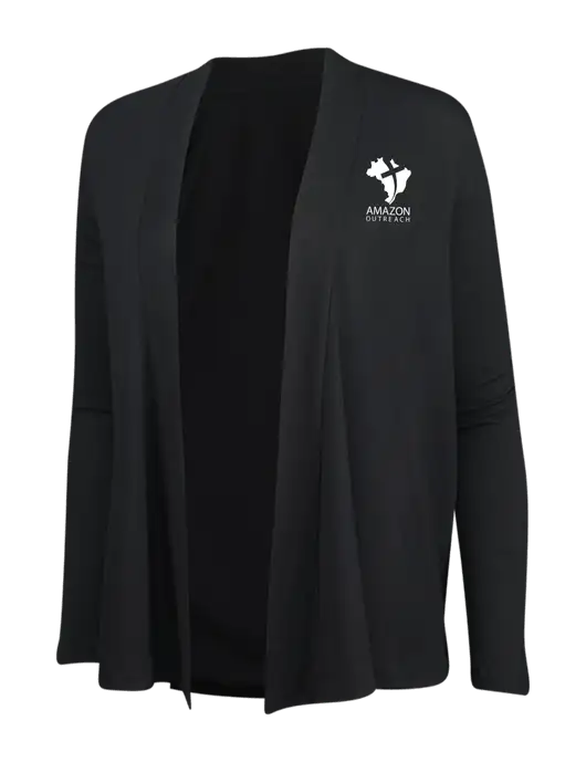 Black Womens Concept Cardigan w/Amazon Outreach Logo