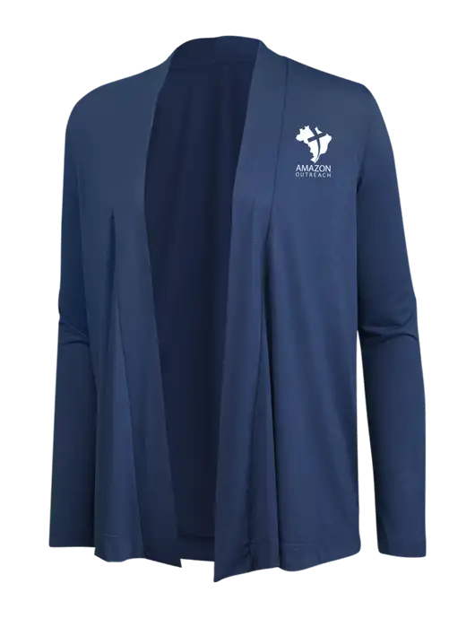 Dusty  Blue Womens Concept Cardigan w/Amazon Outreach Logo