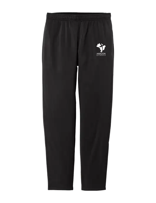 Womens Tricot Black Track Jogger w/Amazon Outreach Logo